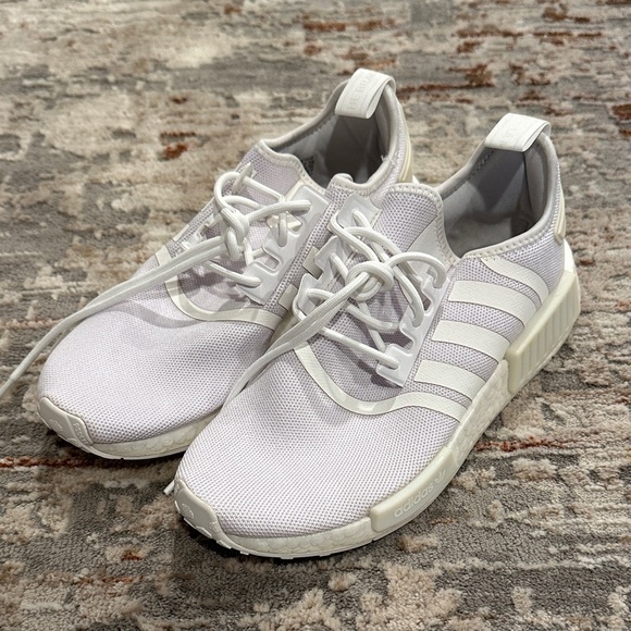 Adidas White and Cream Sneakers